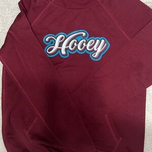 Hooey Burgundy Pullover with Blue Accents